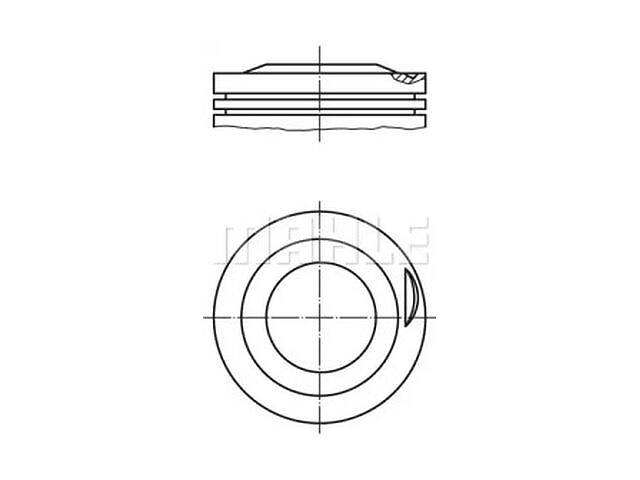 Поршень TD0121870 на VW CRAFTER 30-50 Фургон (2E_) 2006-2016