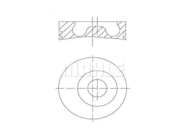 Поршень TD0763529 на VW LT 28-35 II автобус (2DB, 2DE, 2DK) 1996-2006