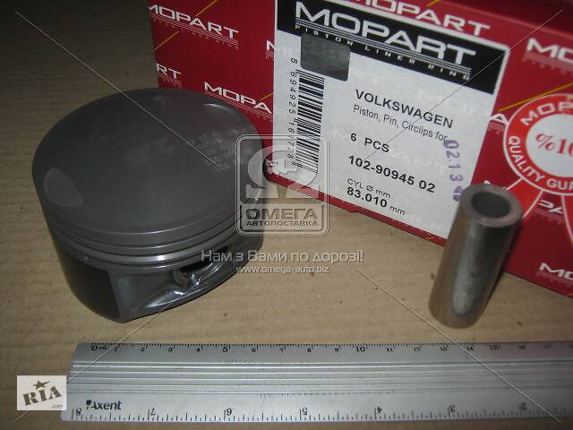 Поршень без кілець VAG 83,01 2,8i 30V ACK 96- (вир-во Mopart)