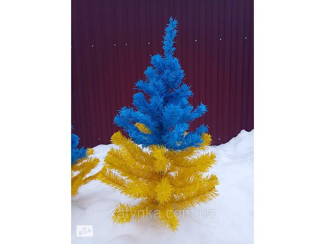 Ёлка исскуственная 0.75м сине-желтая. Art. xaty-846125813