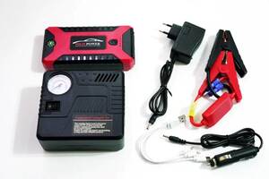 Повер банк зарядно пусковое устройство для машины car jump starter 25000mAh 4хUSB+Фонарик+ Компрессор