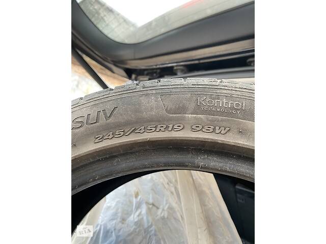 Продам комплект вживаних шин (4шт.) HANKOOK 245/45R19 98W