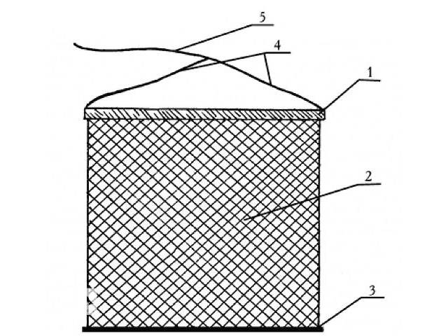 Трехстенная рыболовная сеть схема