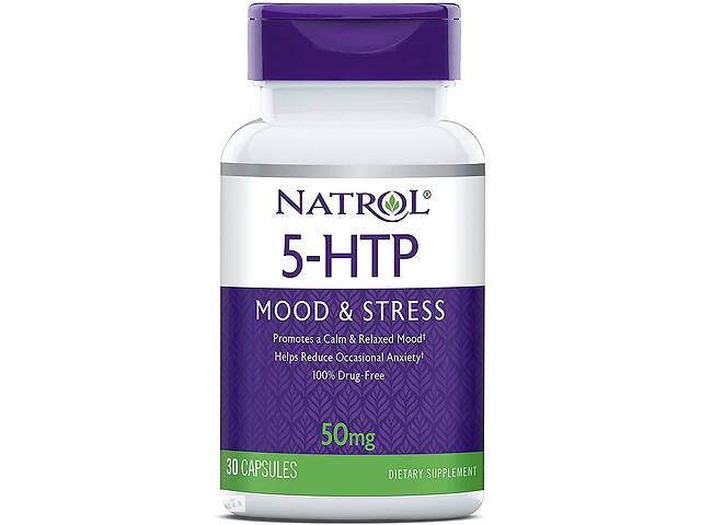 5-гидрокситриптофан 5-HTP Natrol 50 мг 30 капсул