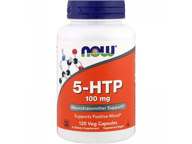 5-HTP (Гидрокситриптофан) 100мг, Now Foods, 120 вегетарианских капсул
