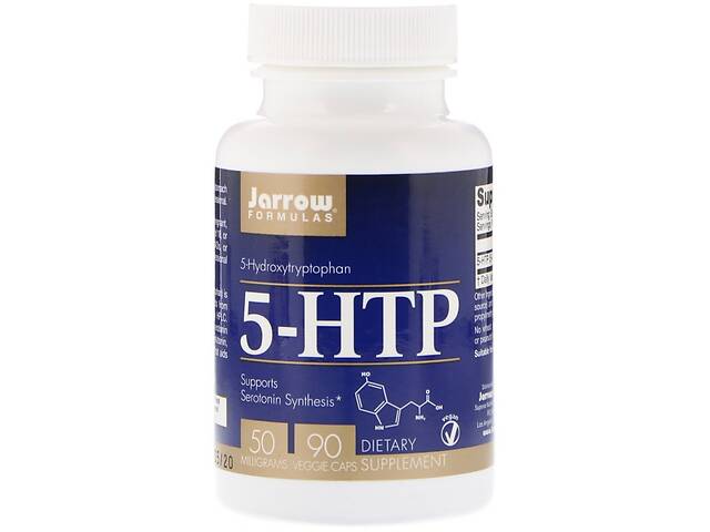 5-HTP (Гидрокситриптофан), Jarrow Formulas, 50 мг, 90 Вегетарианских капсул