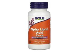 Альфа-липоевая кислота Alpha Lipoic Acid Now Foods 250 мг 60 капсул