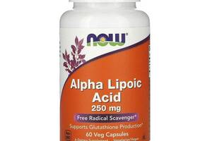 Альфа-липоевая кислота Alpha Lipoic Acid Now Foods 250 мг 60 капсул