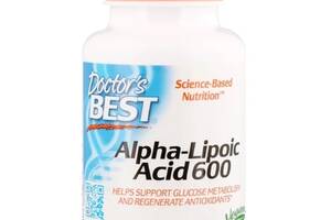Альфа-липоевая кислота Doctor's Best Alpha-Lipoic Acid 600 mg 60 Caps DRB-00133