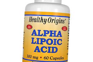Альфа Ліпоєва кислота капсули Alpha Lipoic Acid 300 Healthy Origins 60капс (70354003)