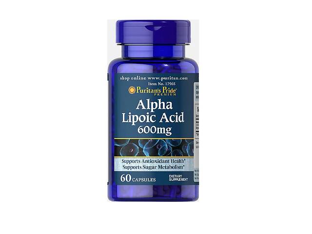 Альфа-липоевая кислота Puritan's Pride Alpha Lipoic Acid 600 mg 60 Caps