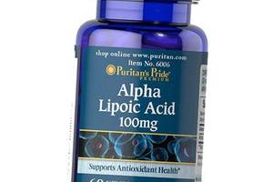 Альфа Липоевая кислота в капсулах Alpha Lipoic Acid 100 Puritan's Pride 60капс (70367001)