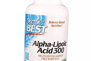 Альфа Липоевая кислота в капсулах Alpha-Lipoic Acid 300 Doctor's Best 180вегкапс (70327004)