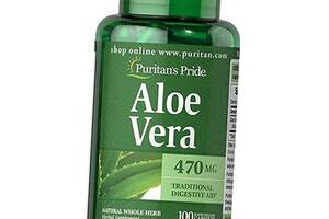 Алоэ Вера Aloe Vera 470 Puritan's Pride 100капс (71367070)