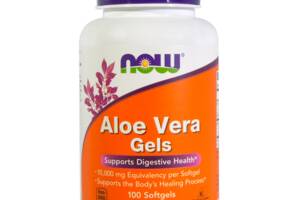 Алоэ Вера NOW Foods Aloe Vera gels 100 Softgels