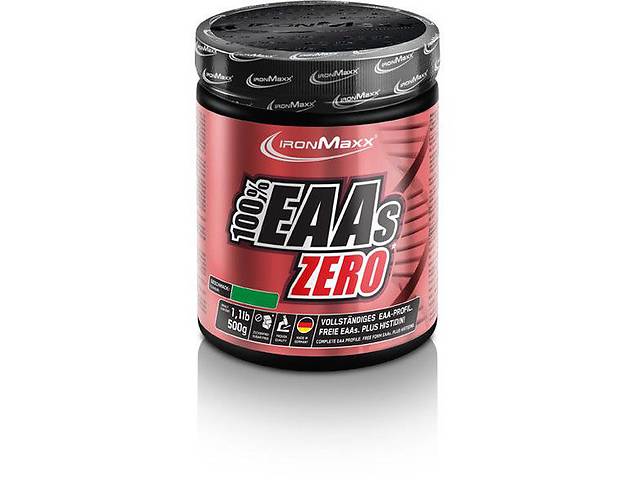 Аминокомплекс для спорта IronMaxx 100% EAAs Zero 500 g /33 servings/ Wild Berry