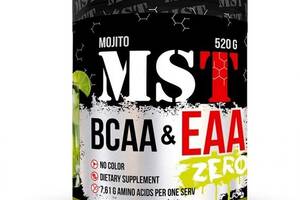 Аминокомплекс для спорта MST Nutrition BCAA & EAA Zero 520 g /40 servings/ Mojito