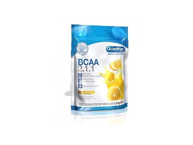 Аминокомплекс для спорта Quamtrax BCAA 2.1.1 Powder 500 g 100 servings Orange