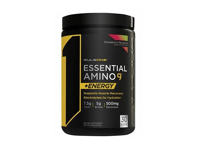 Аминокомплекс для спорта Rule One Proteins R1 Essential Amino 9 + Energy 345 g /30 servings/ Strawberry Margarita