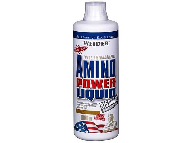 Аминокомплекс для спорта Weider Amino Power Liquid 1000 ml /66 servings/ Cranberry