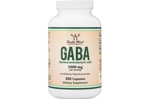 Аминокомплекс Double Wood Supplements GABA 1000 mg (2 caps per serving) 300 Caps