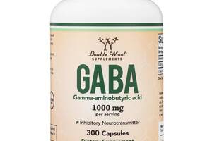 Аминокомплекс Double Wood Supplements GABA 1000 mg (2 caps per serving) 300 Caps