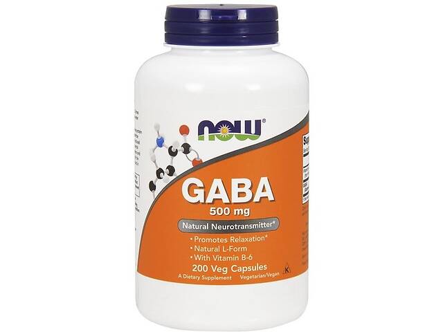 Аминокомплекс NOW Foods GABA 500 mg 200 Veg Caps