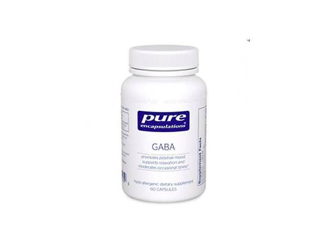 Аминокомплекс Pure Encapsulations GABA 700 mg 60 Caps PE-01025