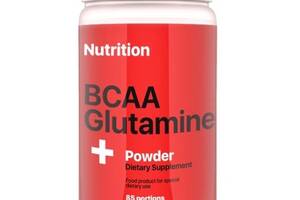 Аминокислота BCAA для спорта AB PRO BCAA + Glutamine Powder 1000 g /84 servings/ Клубника