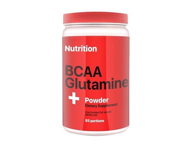 Аминокислота BCAA для спорта AB PRO BCAA + Glutamine Powder 1000 g /84 servings/ Клубника