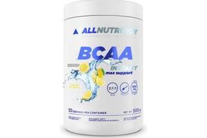 Аминокислота BCAA для спорта All Nutrition BCAA Max Support Instant 500 g /50 servings/ Lemon