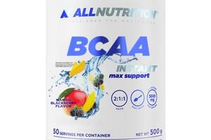 Аминокислота BCAA для спорта All Nutrition BCAA Max Support Instant 500 g /50 servings/ Mango BlackBerry