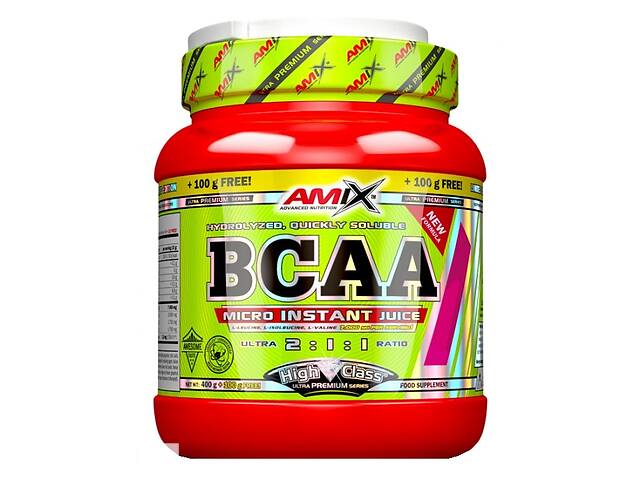 Аминокислота BCAA для спорта Amix Nutrition BCAA Micro Instant Juice 400+100 g /50 servings/ Fruit Punch