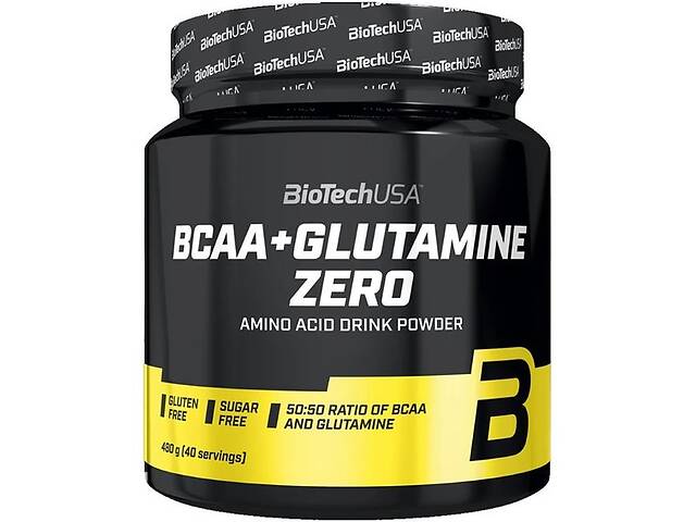 Аминокислота BCAA для спорта BioTechUSA BCAA + Glutamine Zero 480 g 40 servings Orange