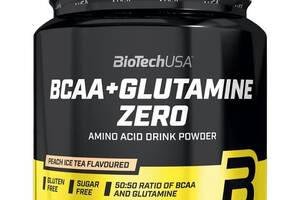 Аминокислота BCAA для спорта BioTechUSA BCAA + Glutamine Zero 480 g 40 servings Peach Ice Tea