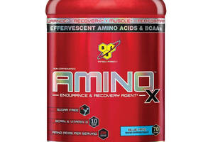 Аминокислота BCAA для спорта BSN Amino X 1010 g /70 servings/ Blue Raspberry