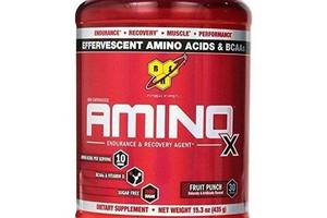 Аминокислота BCAA для спорта BSN Amino X 435 g /30 servings/ Fruit Punch