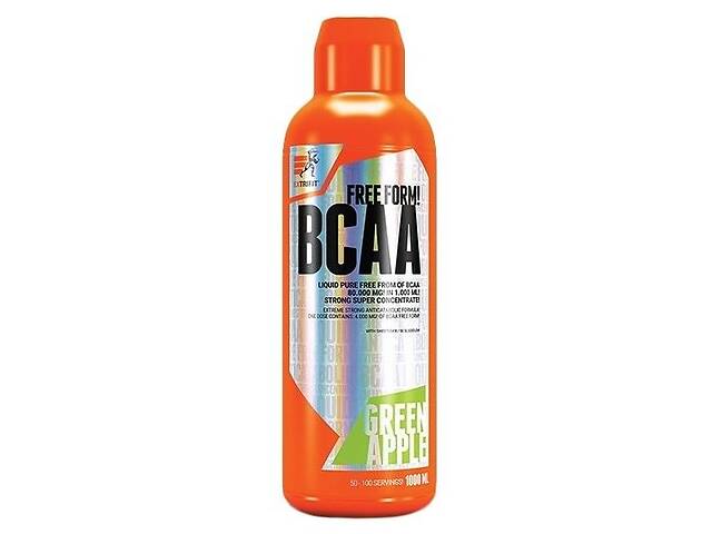 Аминокислота BCAA для спорта Extrifit BCAA Free Form Liquid 80000 mg 1000 ml /20 servings/ Apple