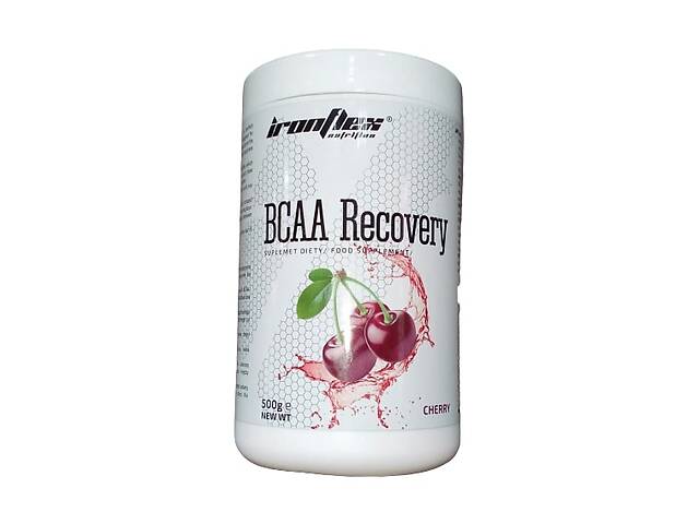 Аминокислота BCAA для спорта IronFlex BCAA Recovery 500 g /87 servings/ Cherry