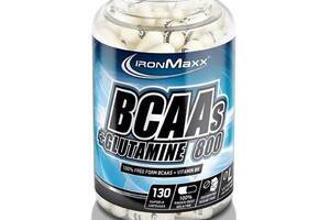 Аминокислота BCAA для спорта IronMaxx BCAAs + Glutamine 800 130 Caps