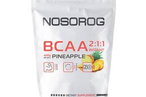 Аминокислота BCAA для спорта Nosorog Nutrition BCAA 2:1:1 400 g /72 servings/ Pineapple