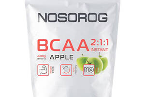 Аминокислота BCAA для спорта Nosorog Nutrition BCAA 2:1:1 400 g /72 servings/ Apple