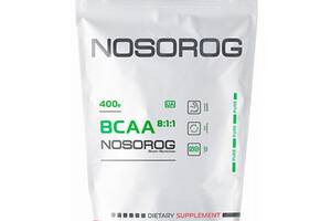 Аминокислота BCAA для спорта Nosorog Nutrition BCAA 8:1:1 400 g /80 servings/ Unflavored