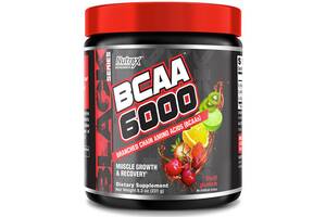 Аминокислота BCAA для спорта Nutrex BCAA 6000 255 g /30 servings/ Fruit Punch