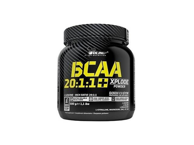 Аминокислота BCAA для спорта Olimp Nutrition BCAA 20:1:1 Xplode 500 g /69 servings/ Grapefruit