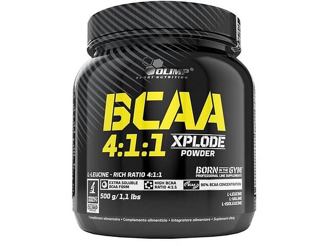 Аминокислота BCAA для спорта Olimp Nutrition BCAA 4:1:1 Xplode Powder 500 g /100 servings/ Fruit Punch