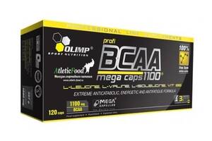 Аминокислота BCAA для спорта Olimp Nutrition BCAA Mega caps 1100 120 Caps