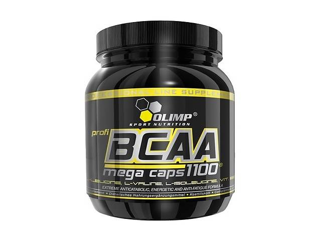 Аминокислота BCAA для спорта Olimp Nutrition BCAA Mega caps 1100 300 Caps