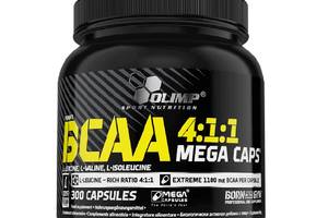 Аминокислота BCAA для спорта Olimp Nutrition Profi BCAA 4:1:1 Mega Caps 300 Caps
