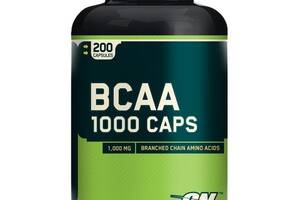 Аминокислота BCAA для спорта Optimum Nutrition BCAA 1000 Caps 200 Caps